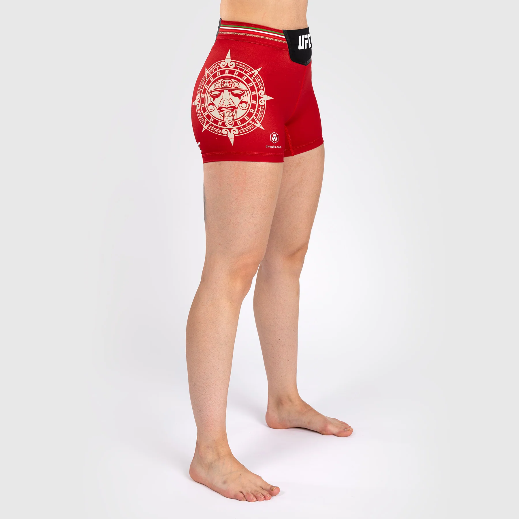 Noche UFC by Venum Authentic Fight Night Pantalones cortos Vale Tudo para mujer - Corte corto - Rojo - Imagen 4