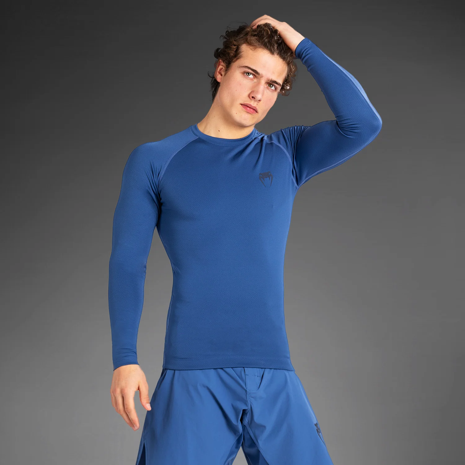 Venum Contender Lycra de manga larga para hombre - Azul - Imagen 5