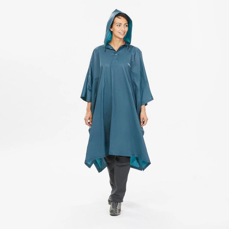 Poncho impermeable de montaña y trekking 10L Forclaz MT50 - Imagen 4