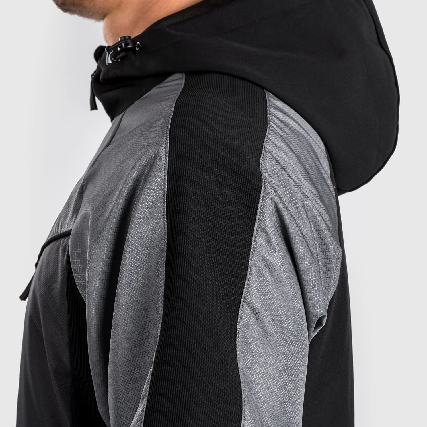 Venum Laser 3.0 Track Jacket - Negro/Gris - Imagen 6