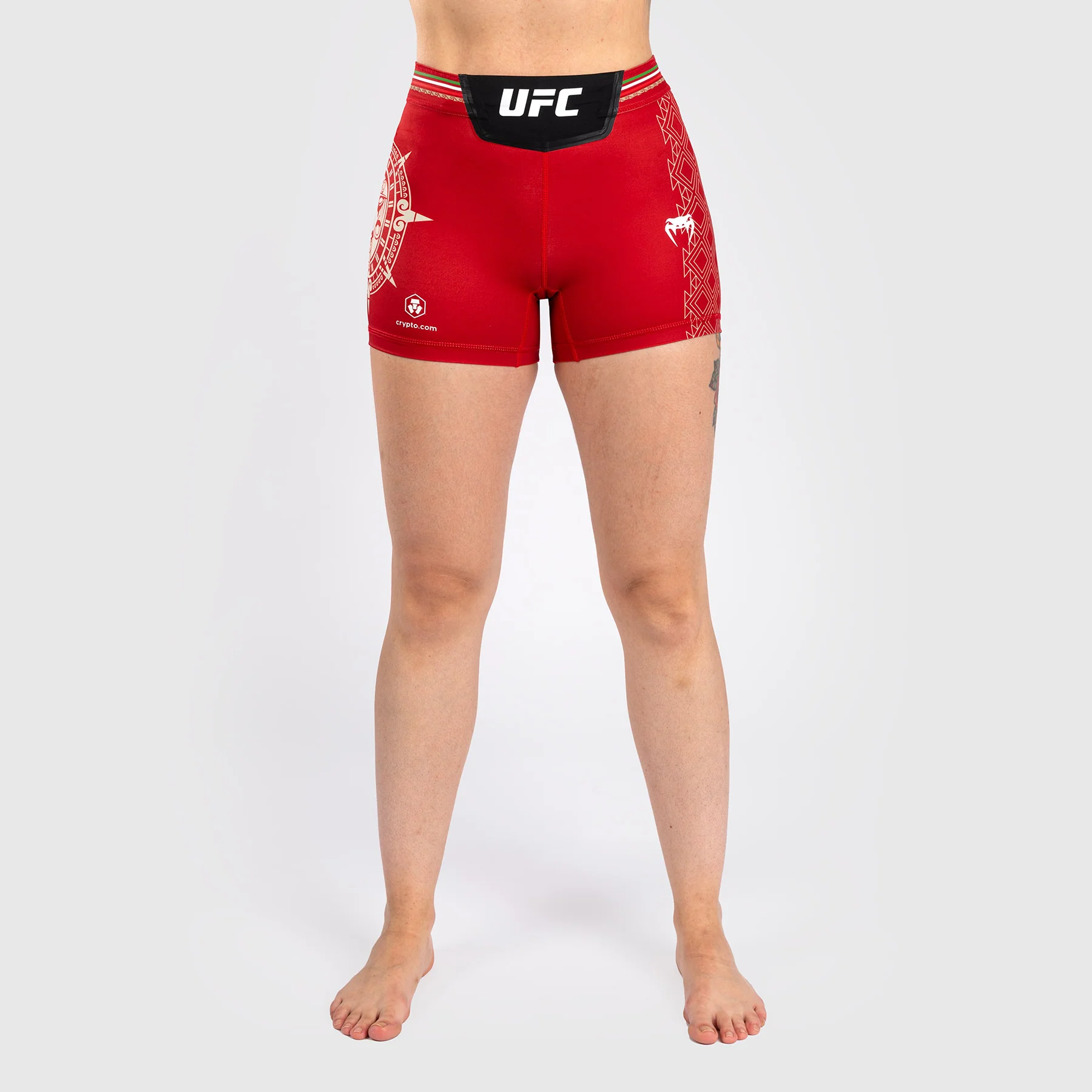 Noche UFC by Venum Authentic Fight Night Pantalones cortos Vale Tudo para mujer - Corte corto - Rojo - Imagen 2